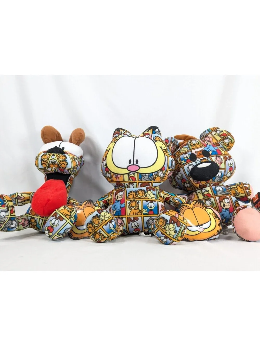 Toy Factory 3pc Garfield Odie Pookie Plush Set 2021 Comic Strip Pattern 12 Inch - Picture 3 of 15